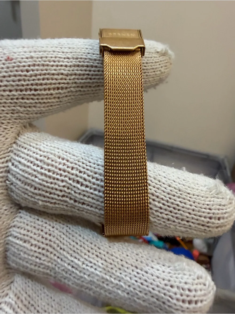 Grenen Denmark by Skagen Women’s Watch M-23SRRW Rose Gold Mesh Pearl NWOB